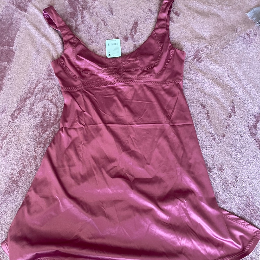 Free people Satin Pink Slip Dress